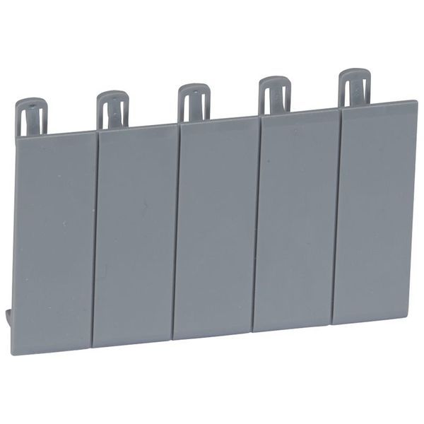 Obturateurs 5 Modules Sécables Gris Foncé L746A legrand 001961