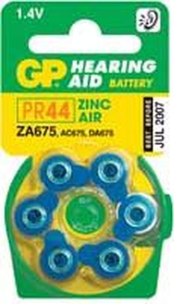 Piles Auditives 675 Blister de 6 piles Zinc Air - 675.0