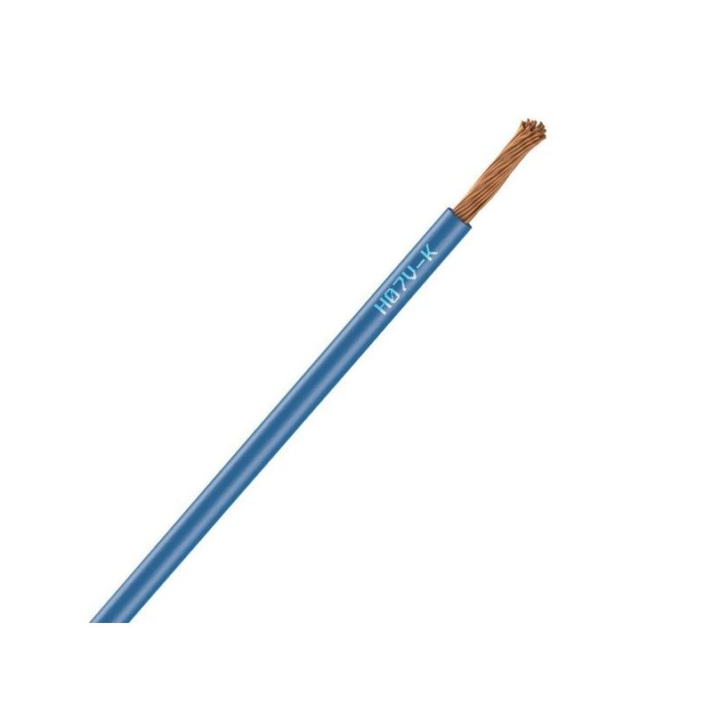 Fil Électrique H05 VK 0.75 mm² Souple Bleu - Couronne De 100M