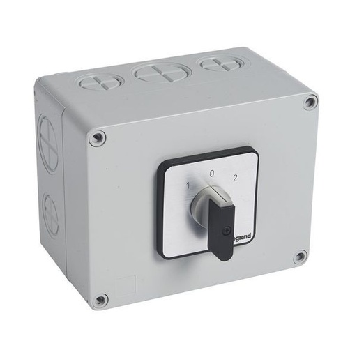 [LEG027751] Commutateur À Cames Inverseur Arrêt 45° Pr63 2P 4 Contacts legrand 027751