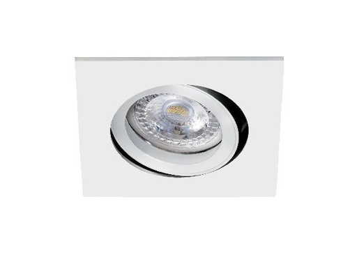 [ARI51127] Tipo - encastré gu10, carré, orientable, blanc, a/lpe led 6w 4000k 500 - 51127