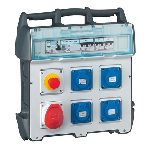 [LEG058954] Coffret De Chantiers P17 Ip44 Ik09 40A 400V~ 4 Prises legrand 058954