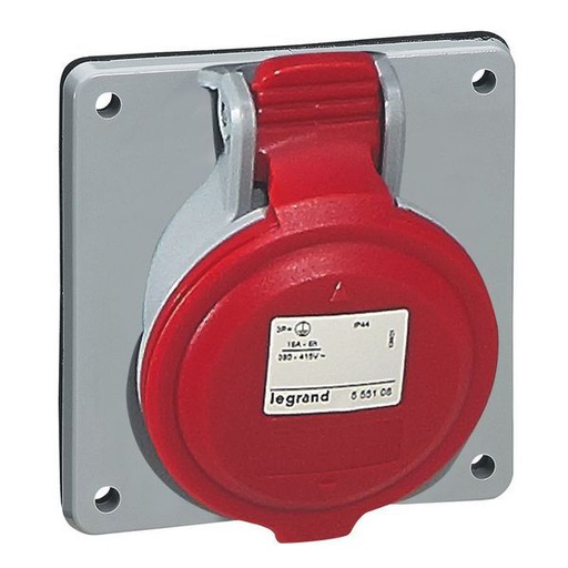 [LEG555288] Prise À Entraxes Unifiés Fixe P17 Ip44 32A 380V~ À 415V~ - legrand 555288