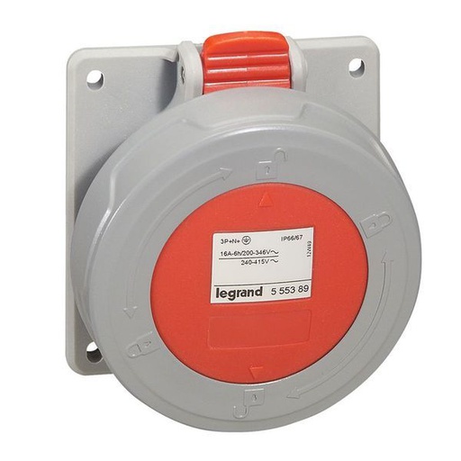 [LEG555388] Socle Tableau 16A 3P+T 380/415V Ip67 legrand 555388