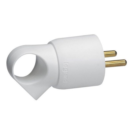 [LEG050420] Fiche Plastique 2P+T 16A À Anneau Blanc legrand 050420