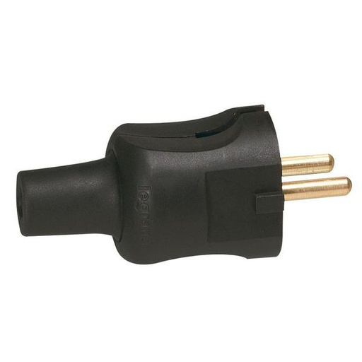 [LEG050451] Fiche 2P 16A Caoutchouc Sortie Droite No Ir legrand 050451