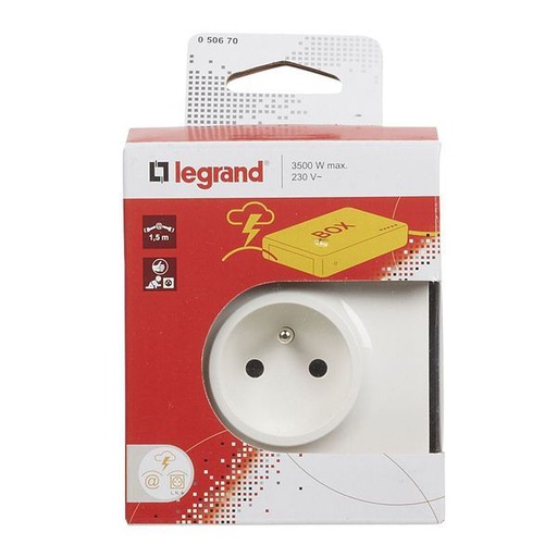 [LEG050670] Prise Protegee 1X2P+T 16A F/B +2 Rj45+Parafoudre legrand 050670