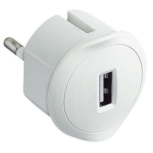 [LEG050680] Chargeur Usb 5V 1,5A Maximum Avec Fiche 2P 10A Et Encombreme legrand 050680