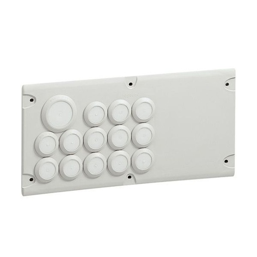 [LEG036495] Plaque Cabstop Ip55 13 Entrées Ø5-14Mm Et 1 Sortie Ø14-24Mm legrand 036495