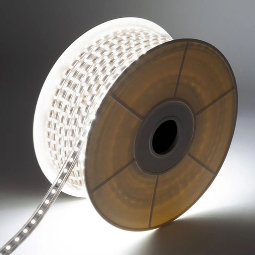 [RUB-230VP4K] Ruban 230V à LED 60LEDs/mètre 11.5W/m 4000K Blanc IP65