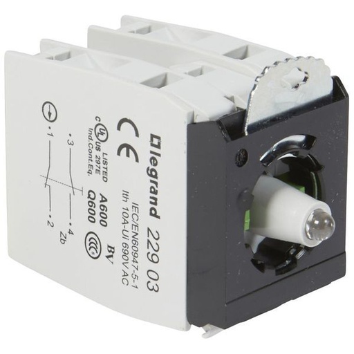 [LEG022991] Acs S/Ens 3P Bloc Led 230V Rg 2Nonf Vis legrand 022991
