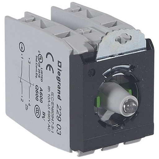 [LEG022992] Acs S/Ens 3P Bloc Led 230V Vr 2Nonf Vis legrand 022992