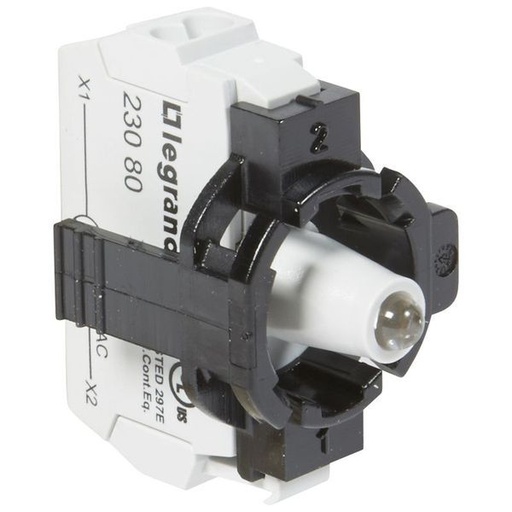 [LEG023130] Acs S/Ens 1P Bloc Led 230V Blanc Ressort legrand 023130