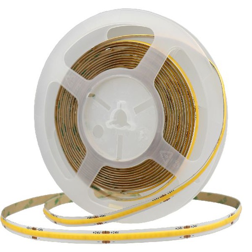 [OPT-4946] 5m Ruban Cob Led 24V 512Smd/M 3000K Ip20 12W/M Ra90 4946