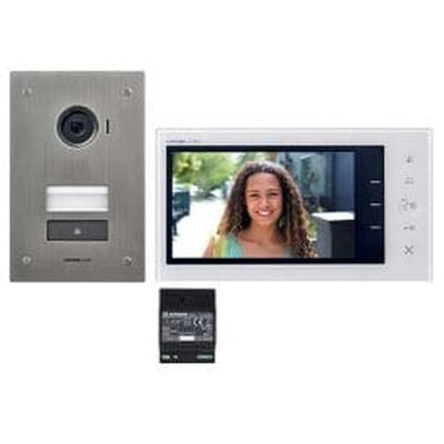 [AIPJVS1F] AIPHONE Kit visiophone 7&quot; encastré 2 fils avec mémoire d'images - JVS1F