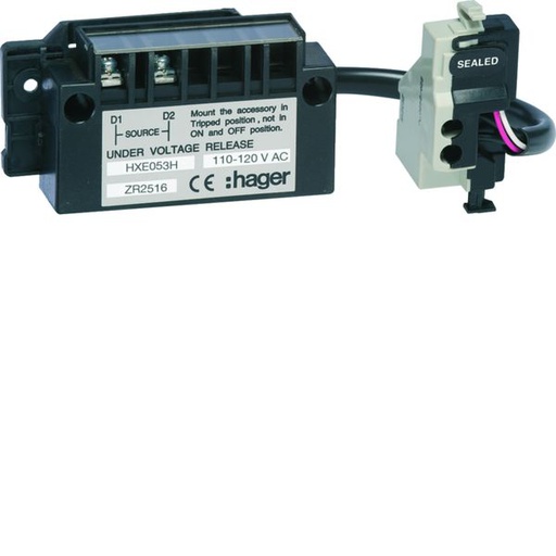 [HAG-HXE053H] Bobine à manque de tension retardée h3 110 - 120VAC pour h1000-h1600 3P HXE053H