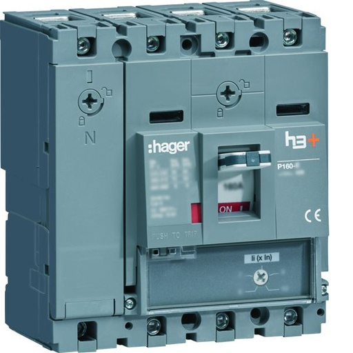 [HAG-HES064BC] Disjoncteur Boitier Moulé h3+ P160 MAG (ICB) 4P4D In63A Icu70kA à cage HES064BC