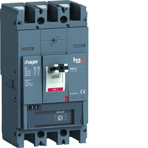 [HAG-HEW320BR] Disjoncteur Boitier Moulé h3+ P630 MAG (ICB) 3P3D In320A Icu70kA à plage HEW320BR