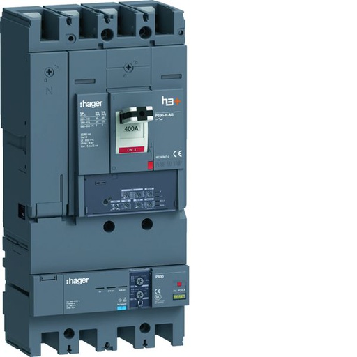 [HAG-HHW401JB] Disjoncteur Boitier Moulé + diff h3+ P630 LSI AB 4P4D In400A Icu25kA à plage HHW401JB