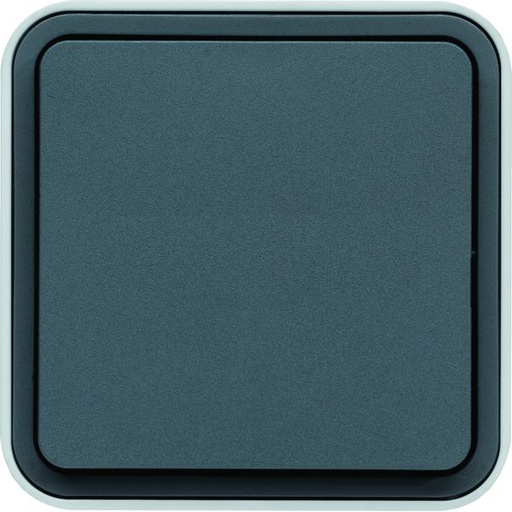 [HAG-WNC020] Bouton poussoir à fermeture 1F Cubyko étanche IP55 gris pose en saillie WNC020