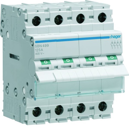[HAG-SBN499] Interrupteur sectionneur 125A 4P 4 modules SBN499