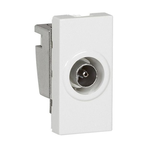 [LEG078793] Prise Télévision Ø9,52Mm Mâle Mosaic 1 Module Blanc legrand 078793