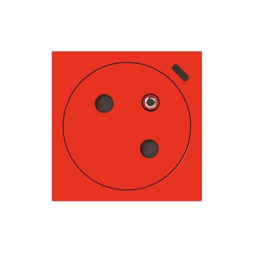[LEG077128L] 2P+T Mosaic Link 2M Fb Rouge Surface A Voyant legrand 077128L