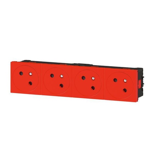 [LEG077174L] Prise 4X2P+T Surface Mosaic Link À Raccordement Latérale 8 M legrand 077174L