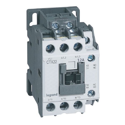 [LEG416093] Ctx Contacteur 3P 12A 1No1Nc 48V Dc Bornes A Vis T2 legrand 416093