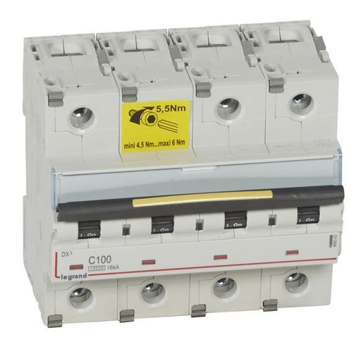 [LEG409363] Disjoncteur Dx³10000 16Ka Arrivée Haut/Départ Bas Vis 4P 10 legrand 409363