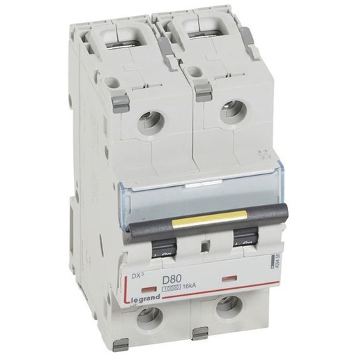 [LEG409458] Dx3 Disjoncteur 2P D80 10000A/16Ka legrand 409458