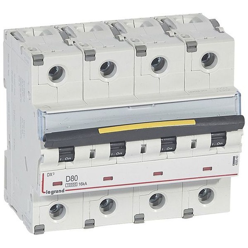 [LEG409540] Disjoncteur Dx³10000 16Ka Arrivée Haute/Départ Bas Vis 4P 80 legrand 409540