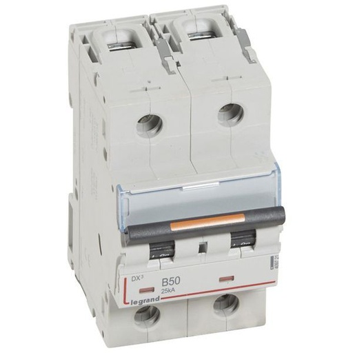 [LEG409721] Dx3 Disjoncteur 2P B50 25Ka legrand 409721