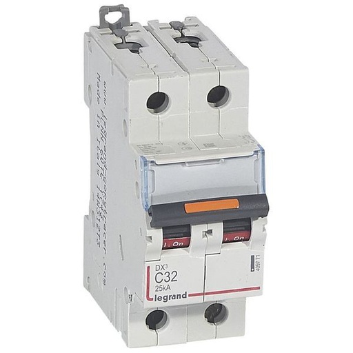 [LEG409771] Dx3 Disjoncteur 2P C32 25Ka legrand 409771