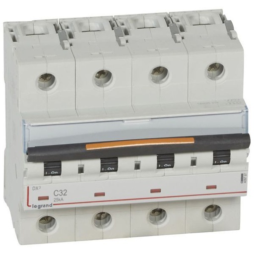 [LEG409797] Disjoncteur Dx³ 25Ka Arrivée Haut/Départ Bas Vis 4P 400V~ 32 legrand 409797