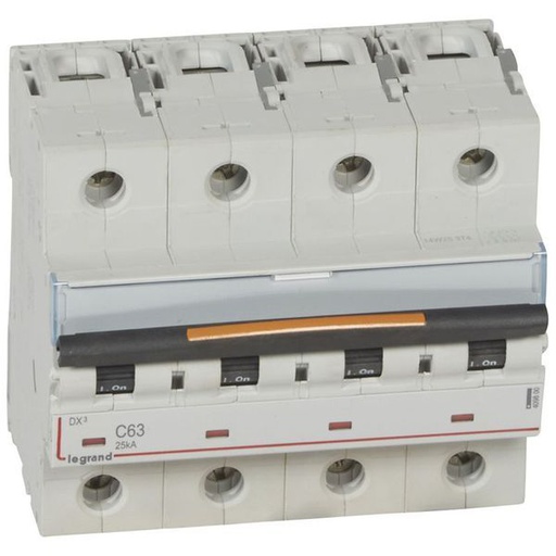 [LEG409800] Disjoncteur Dx³ 25Ka Arrivée Haut/Départ Bas Vis 4P 400V~ 63 legrand 409800