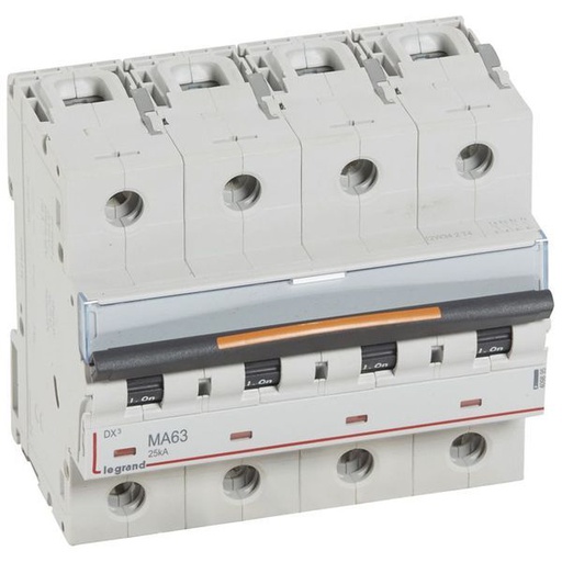 [LEG409895] Dx3 Disjoncteur 4P Ma63 25Ka legrand 409895