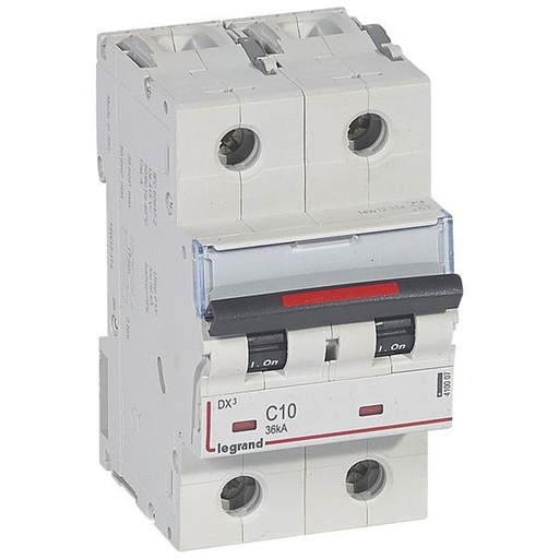 [LEG410007] Dx3 Disjoncteur 2P C10 36Ka legrand 410007