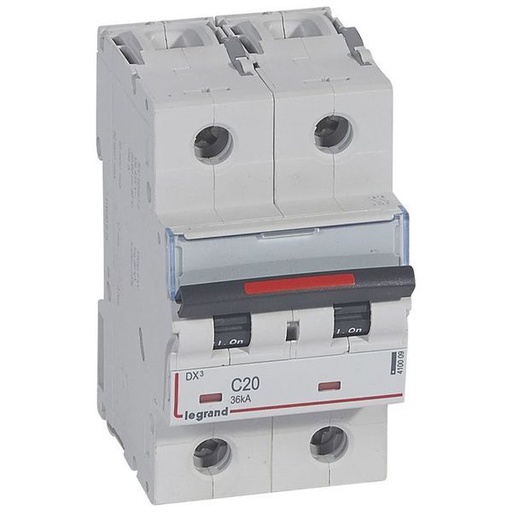 [LEG410009] Dx3 Disjoncteur 2P C20 36Ka legrand 410009