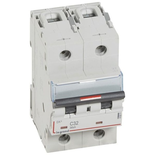 [LEG410011] Dx3 Disjoncteur 2P C32 36Ka legrand 410011