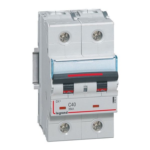 [LEG410012] Dx3 Disjoncteur 2P C40 36Ka legrand 410012