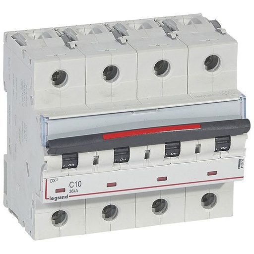 [LEG410033] Disjoncteur Dx³ 36Ka Arrivée Haut/Départ Bas Vis 4P 400V~ 10 legrand 410033