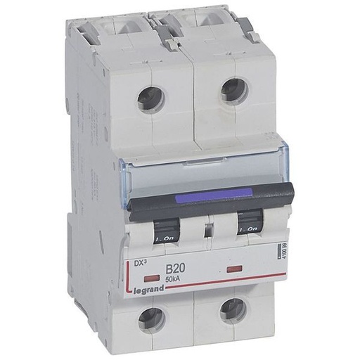 [LEG410099] Dx3 Disjoncteur 2P B20 50Ka legrand 410099