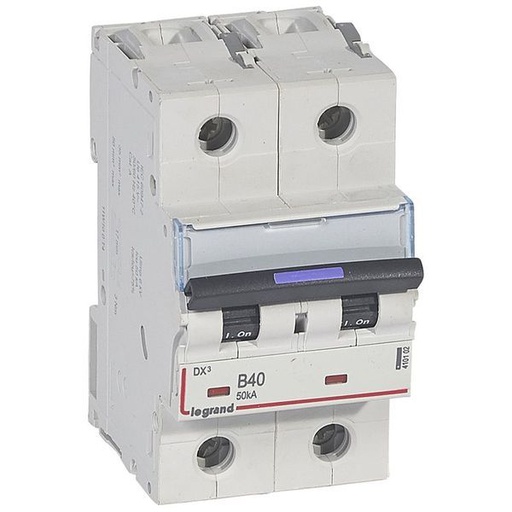 [LEG410102] Dx3 Disjoncteur 2P B40 50Ka legrand 410102