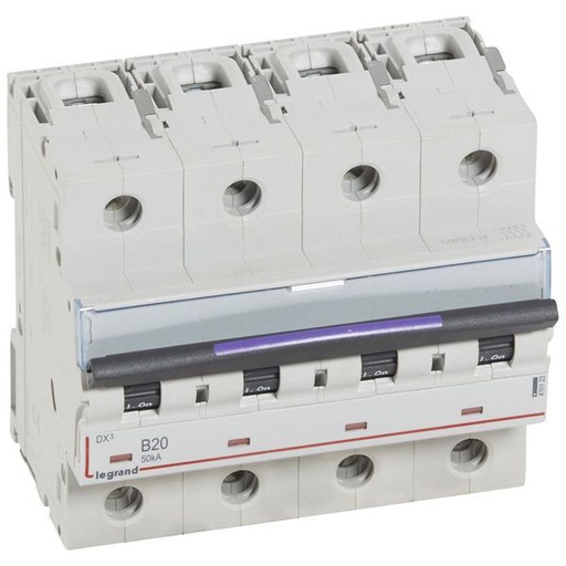 [LEG410123] Dx3 Disjoncteur 4P B20 50Ka legrand 410123