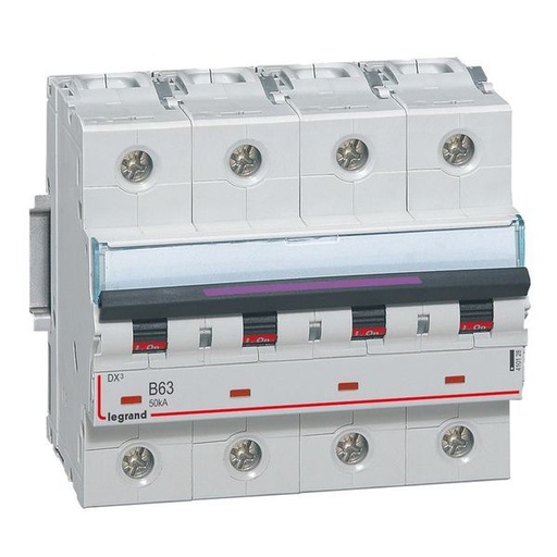 [LEG410128] Dx3 Disjoncteur 4P B63 50Ka legrand 410128