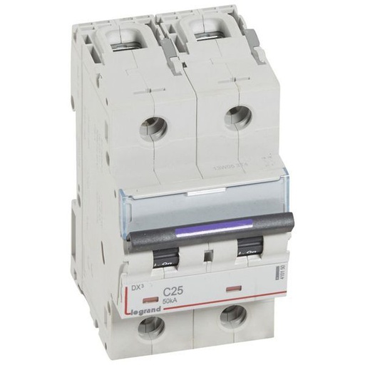[LEG410150] Dx3 Disjoncteur 2P C25 50Ka legrand 410150