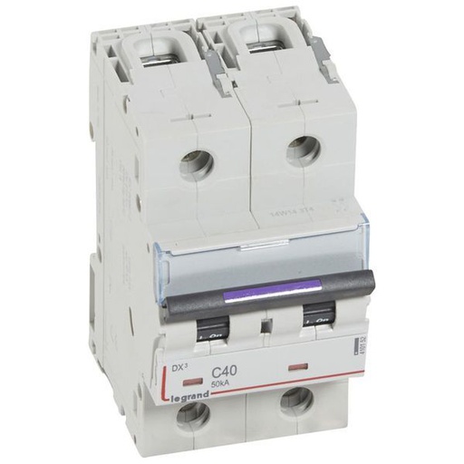 [LEG410152] Dx3 Disjoncteur 2P C40 50Ka legrand 410152