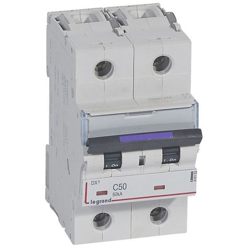 [LEG410153] Dx3 Disjoncteur 2P C50 50Ka legrand 410153