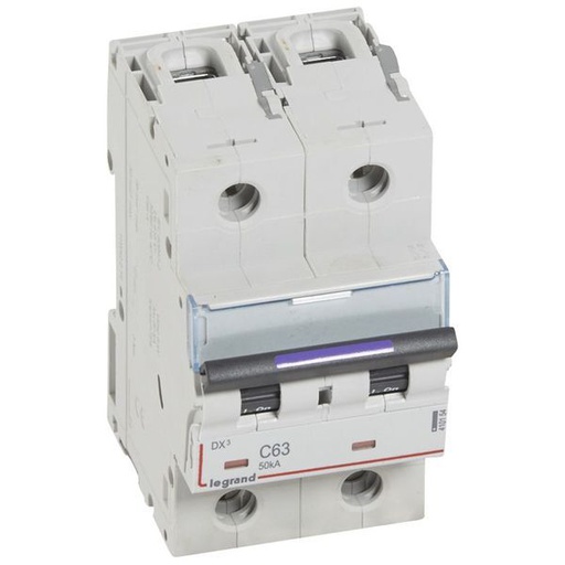 [LEG410154] Dx3 Disjoncteur 2P C63 50Ka legrand 410154